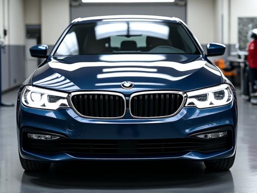 施工後、下回りが綺麗になったBMW 5シリーズ